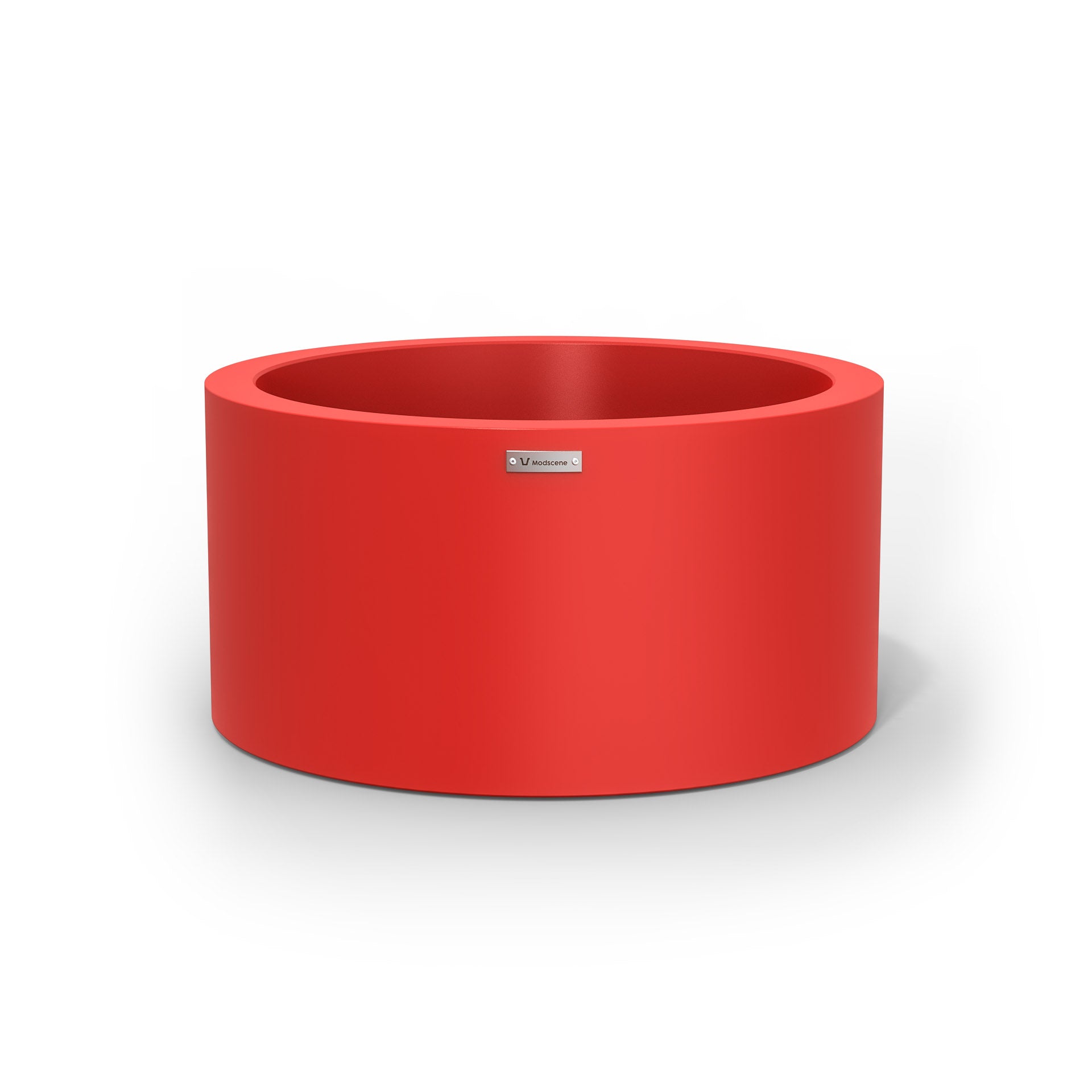 A medium sized red planter pot made by Modscene. Australian planters.