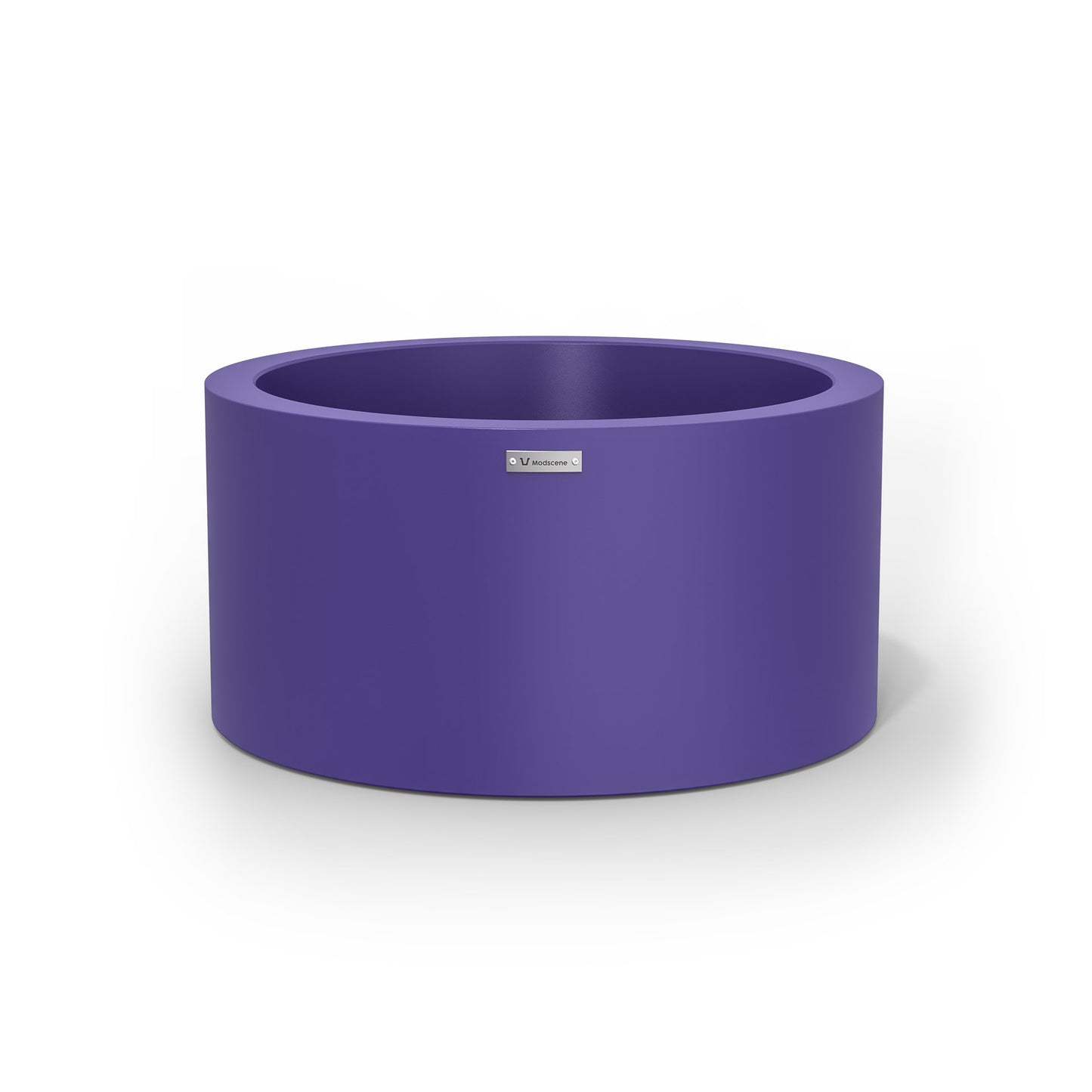 A pastel purple cylinder pot planter made by Modscene. Australian planters.