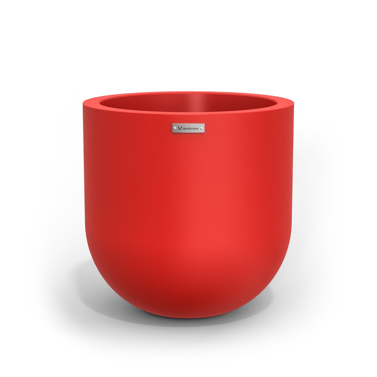 A medium sized red planter pot made by Modscene. Australian planters.