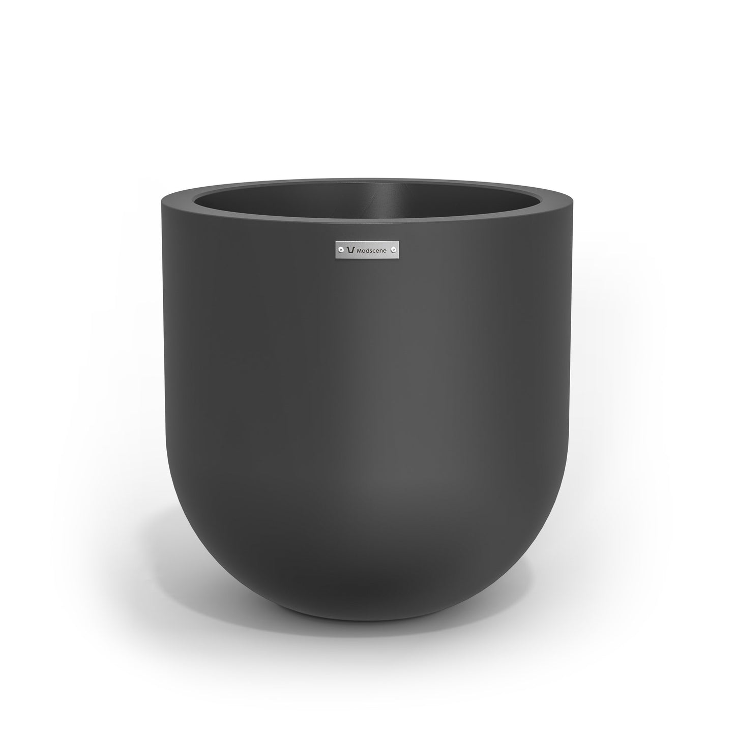 A medium sized dark grey planter pot made by Modscene. Australian planters.