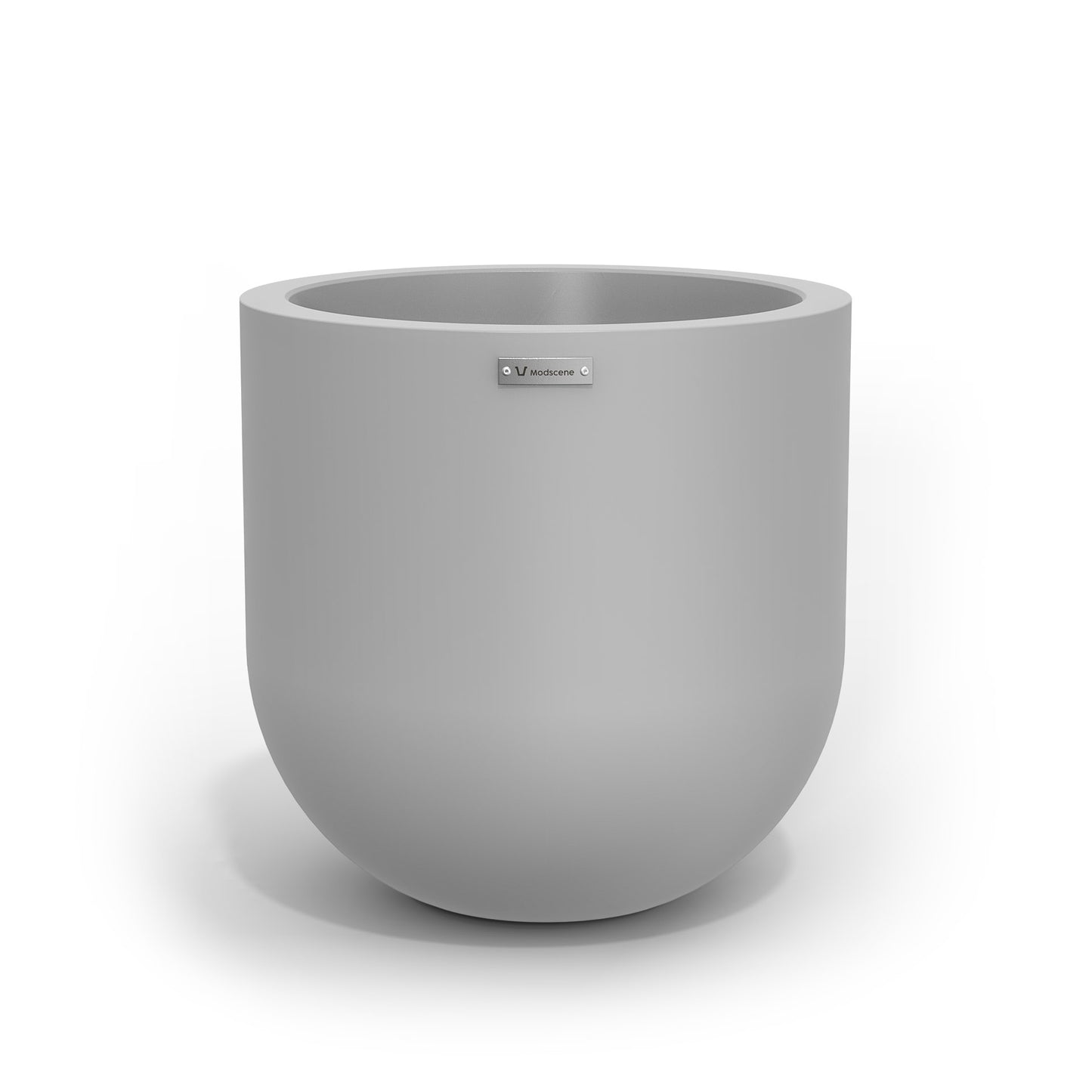 A Modscene planter pot in a light grey colour. Australian planters.