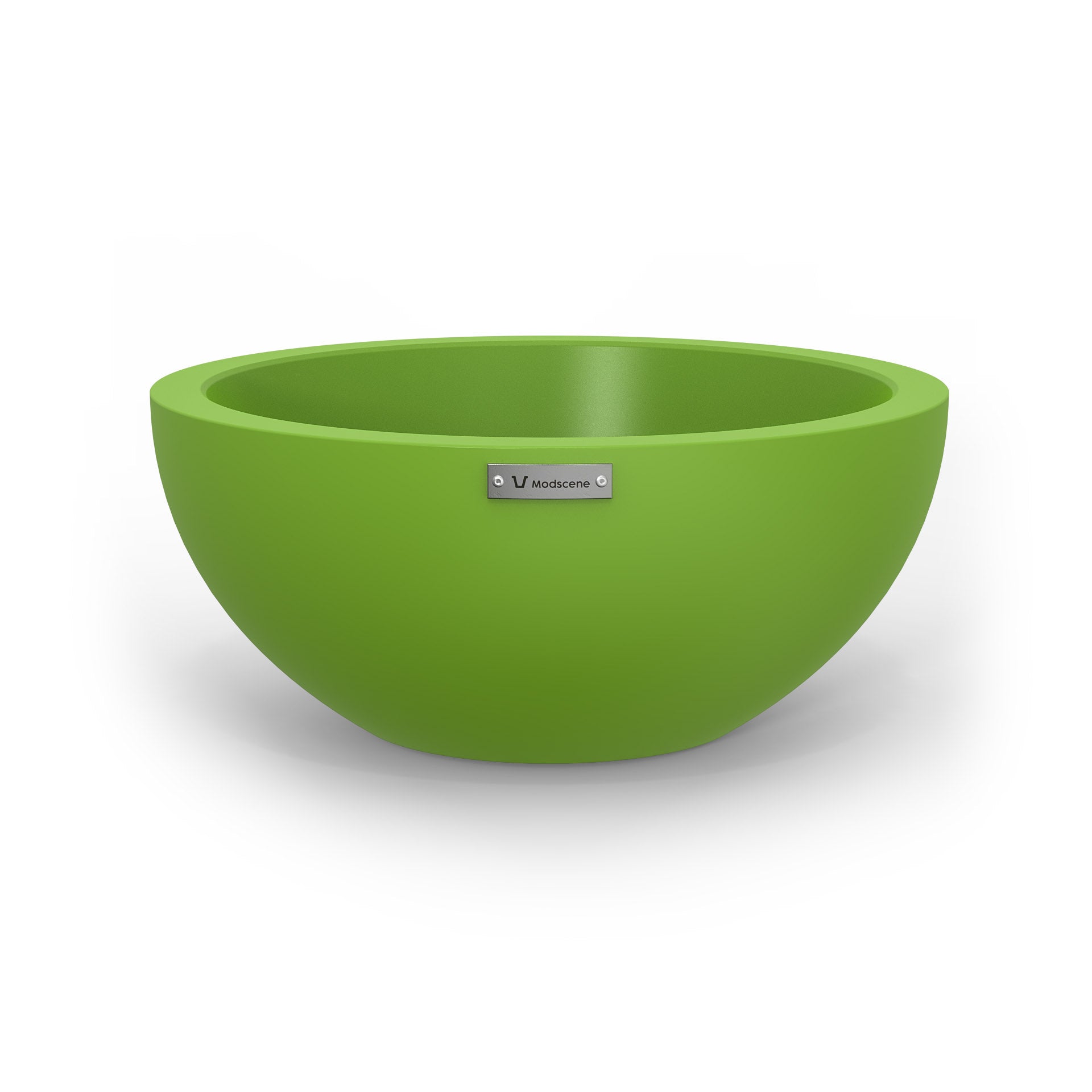 A small planter bowl in green made by Modscene. Australian planters.