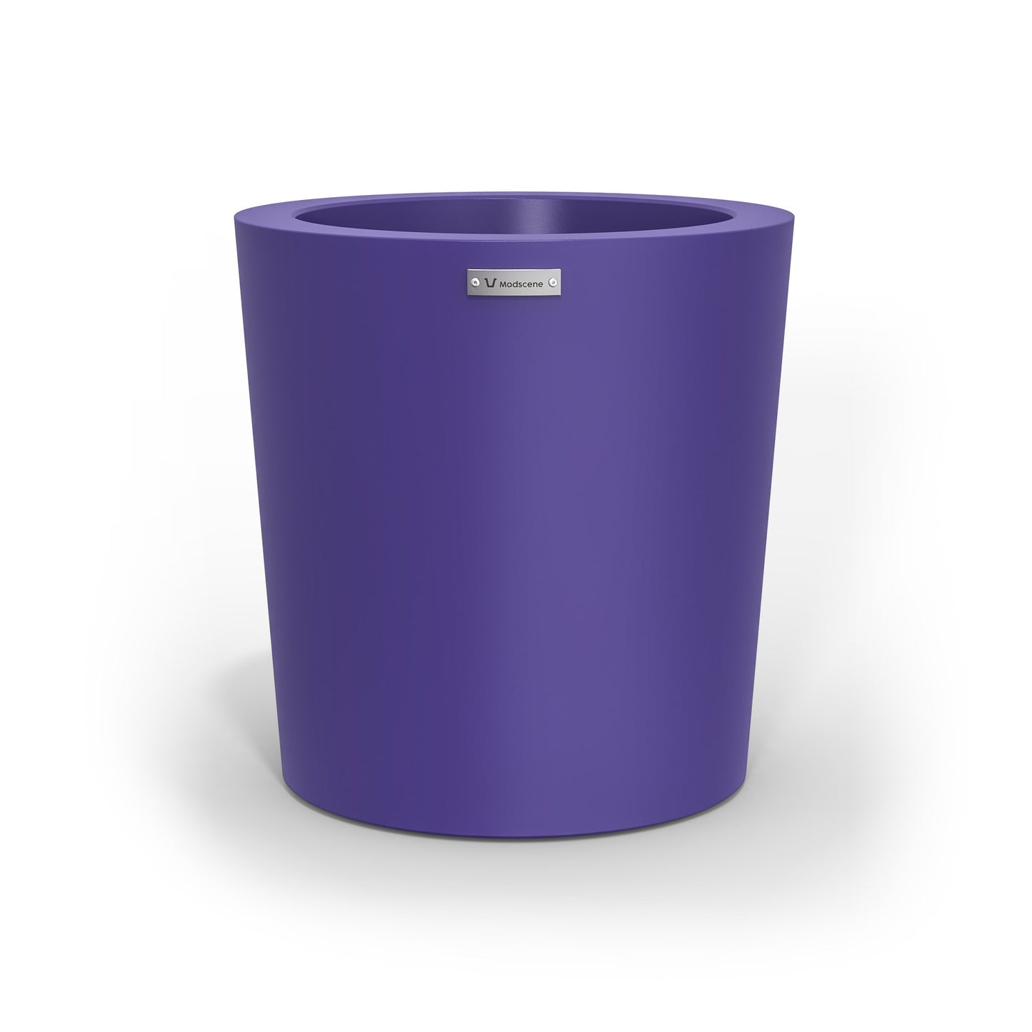 A modern designer planter pot in a lavender purple colour. Colourful planter pots Australia.