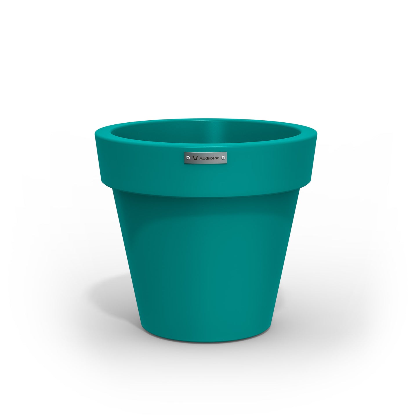 A small teal planter pot made by Modscene. Australian pots.