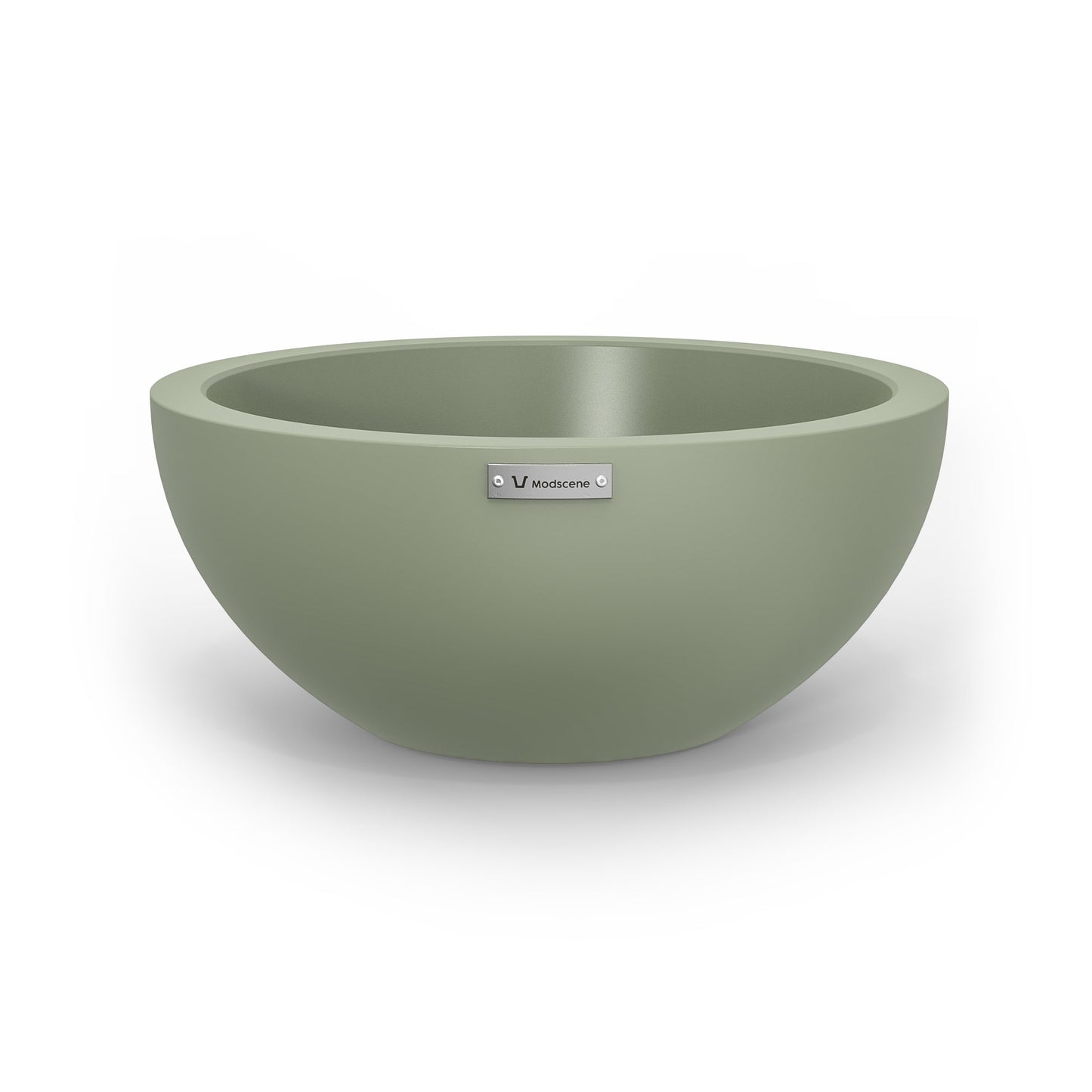 A small planter bowl in a pastel green colour made by Modscene.