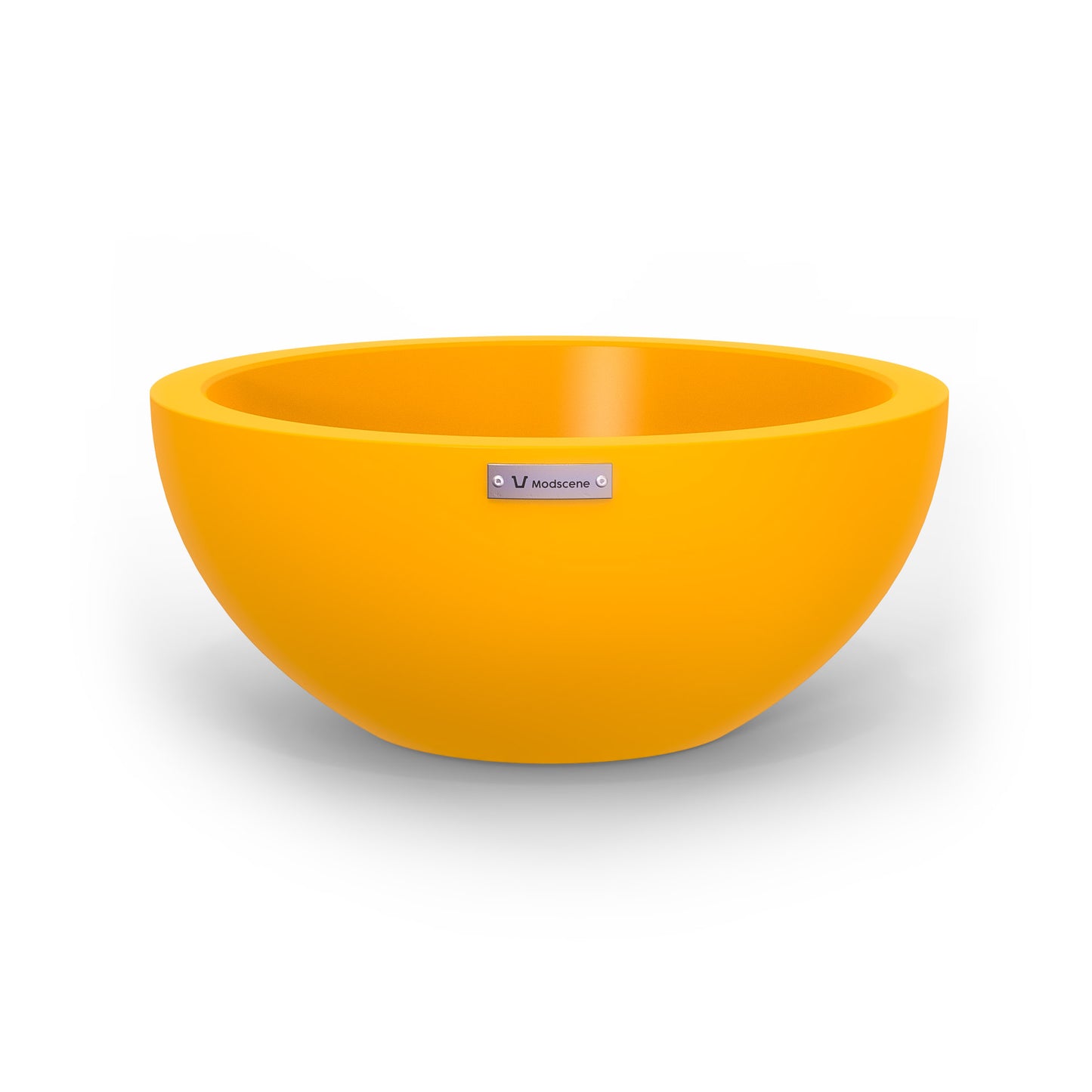 A small planter bowl in yellow made by Modscene. Australian planters.